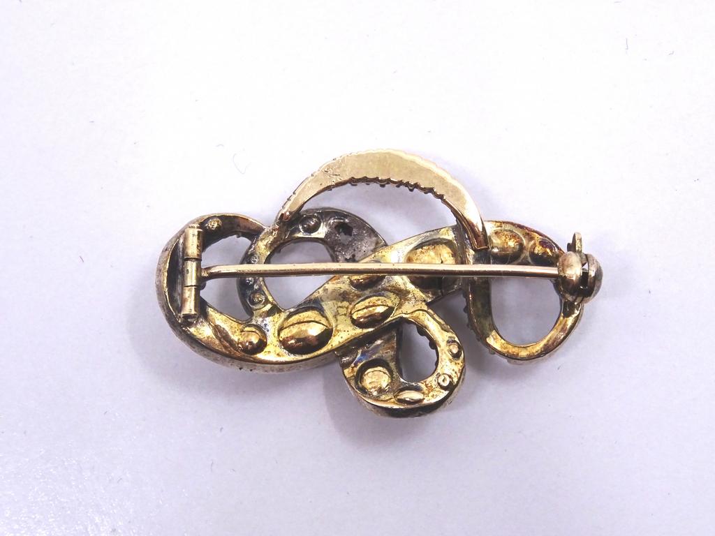 Créoles jeune fille palmier émail vert or rose 18 kt - Joaillerie Art'emi