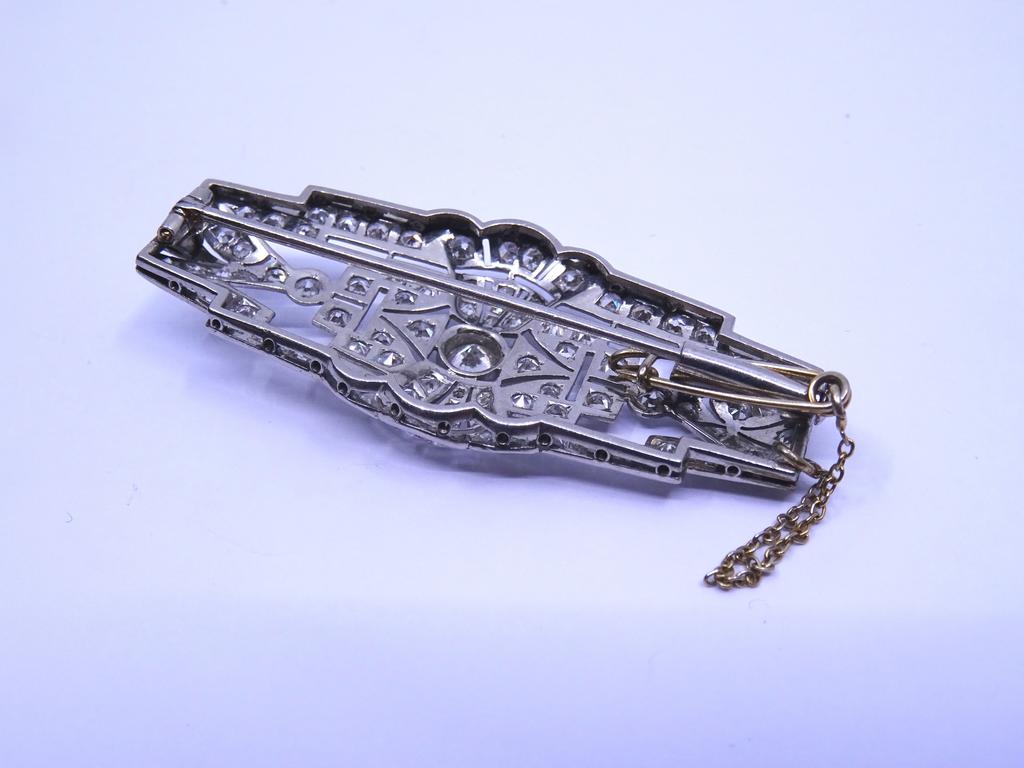 Broche Lion en argent vermeil plaqué Or Strass Vintage Lion (Neu