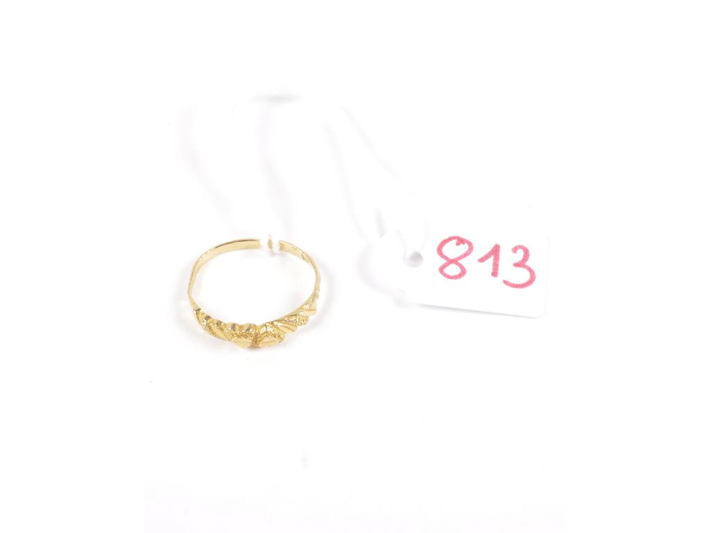 Petite bague en or jaune (AC). Déformations. TDD: 50.5. PB: 1.7g