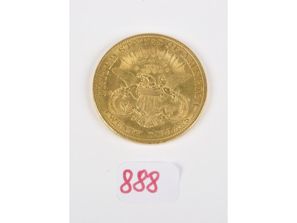 Pièce en or de 20 dollars Liberty de 1904. PB. : 33,3g