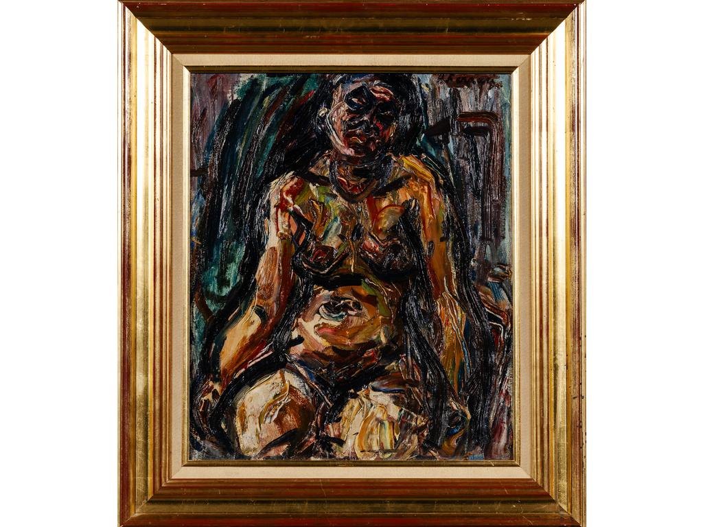 Antoine FERRARI (1910-1995) : Nu de femme. Huile sur toile signée en haut à droite. Dim : 55 x 46 cm.