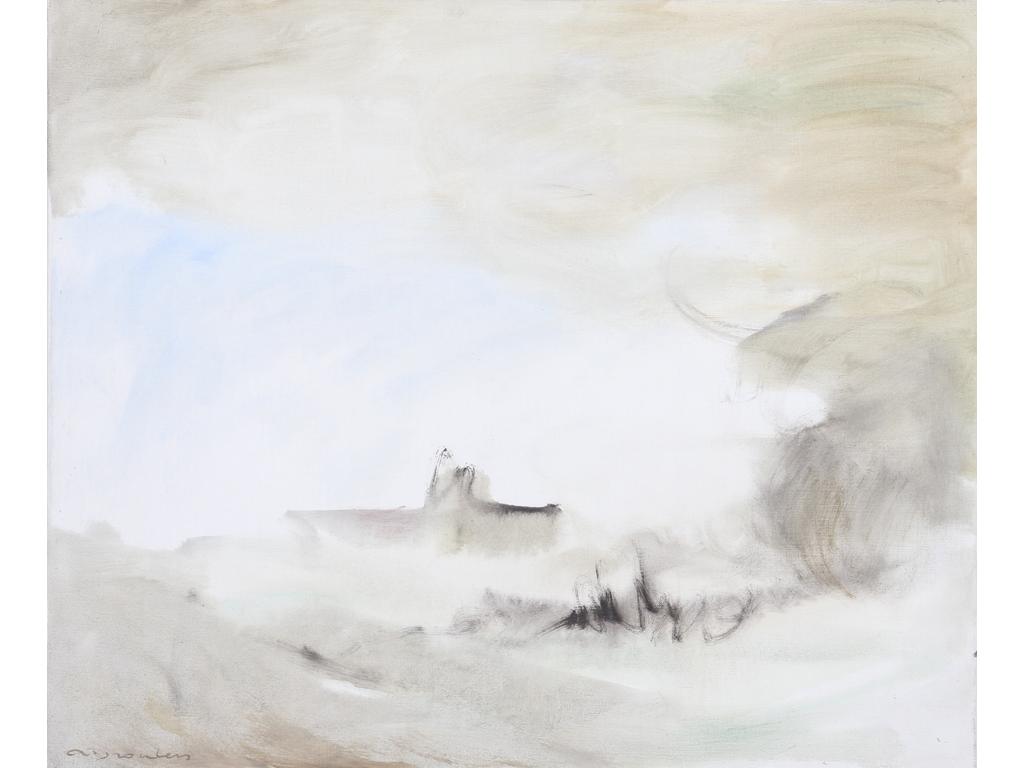 Robert DROULERS (1920-1994) : Paysage. Huile sur toile signée bas à gauche. Dim. : 54x65cm.