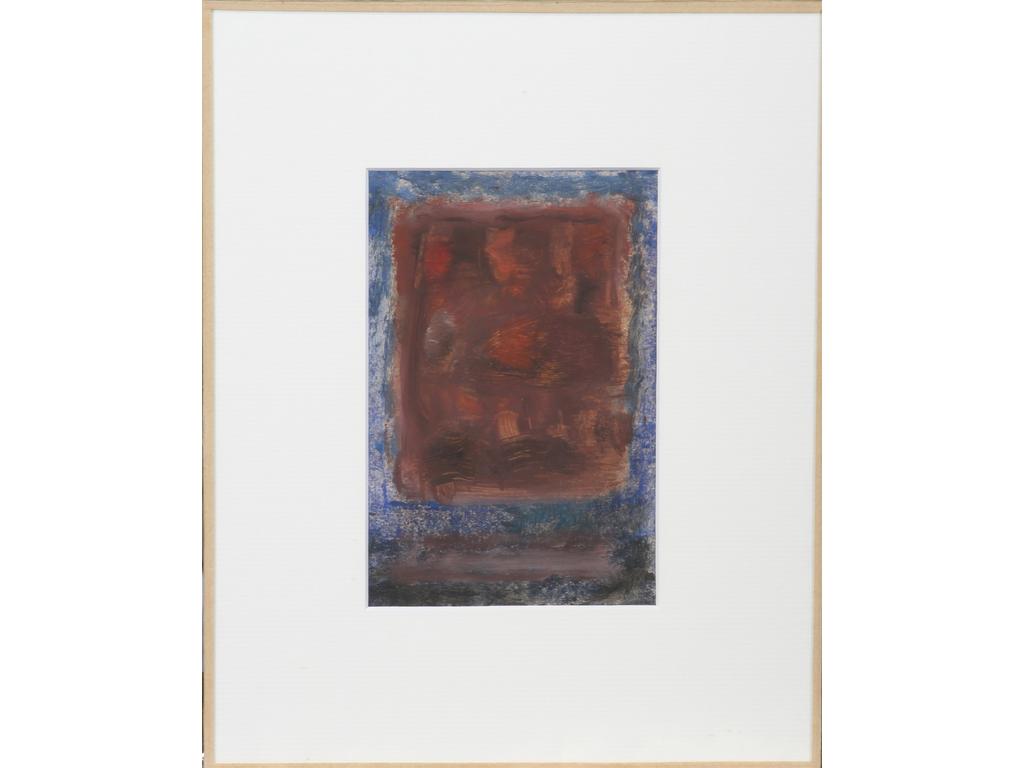 Robert DROULERS (1920-1994) : Composition géométrique. Gouache. Dim. : 11x17cm.