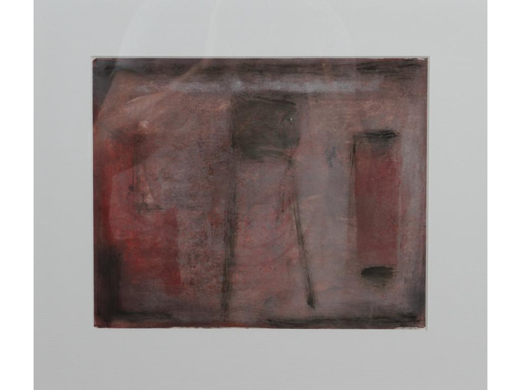 Robert DROULERS (1920-1994) : Sans titre. Acrylique sur papier. Dim. : 22x27cm.