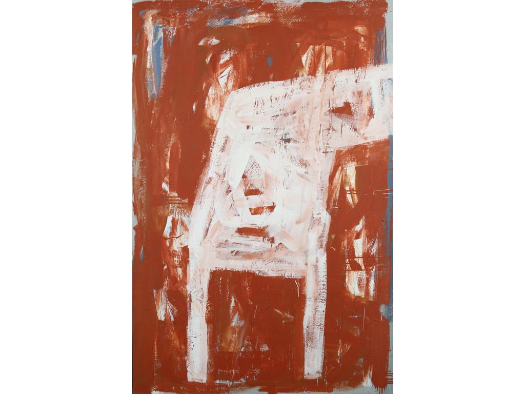 Marek SZCZESNY (Paris 1990) : Zakopane. Acrylique sur toile. Signée. Dim. : 195x130cm