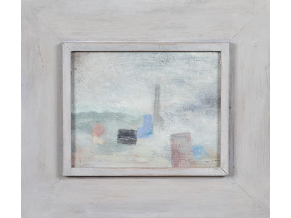Robert DROULERS (1920-1994) : Paysage. Huile sur panneau. Dim. : 18x23cm.