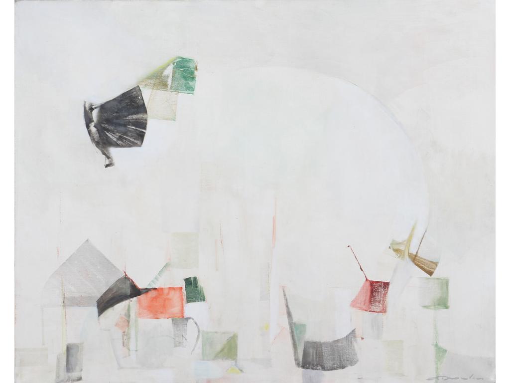 Robert DROULERS (1920-1994) : Paysage. Huile sur toile, signée bas à droite. Etiquette année 79. Située au dos. Dim. : 65x81cm.