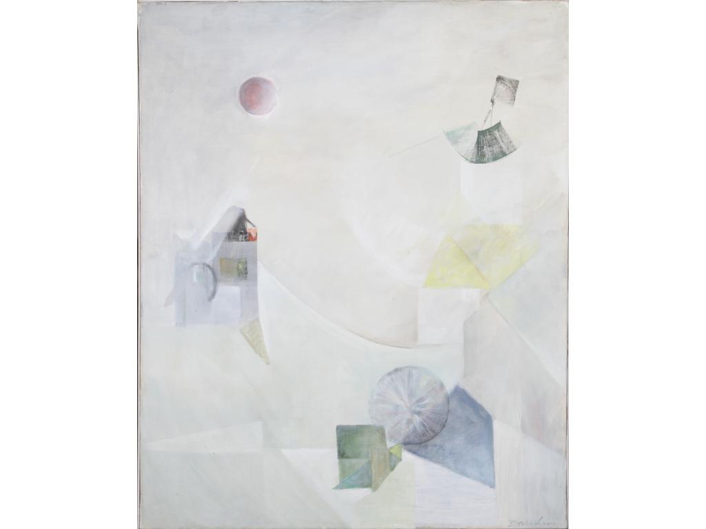 Robert DROULERS (1920-1994) : Moulin. Huile sur toile, signée en bas à droite. Dim. : 100x81cm. Etiquette 1976.