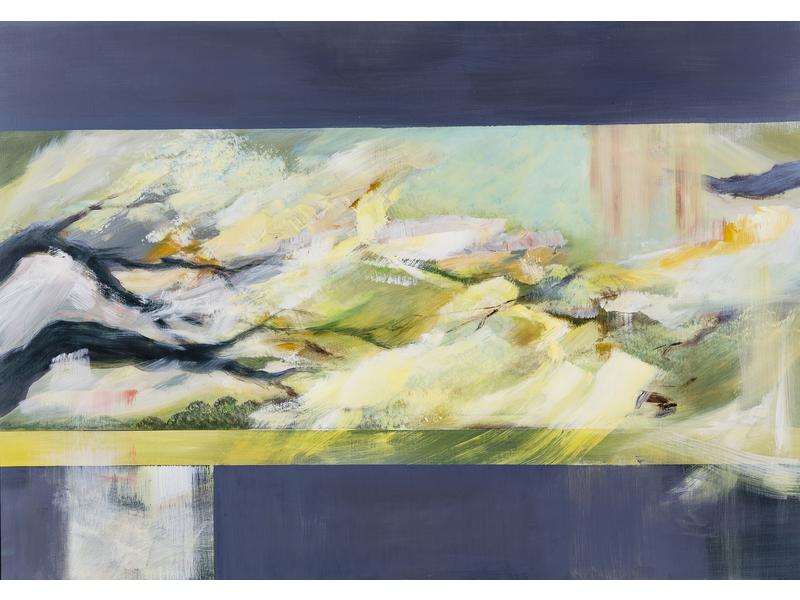 Ana Marie PRIETO (1949) : Printemps.  Acrylique sur toile signée