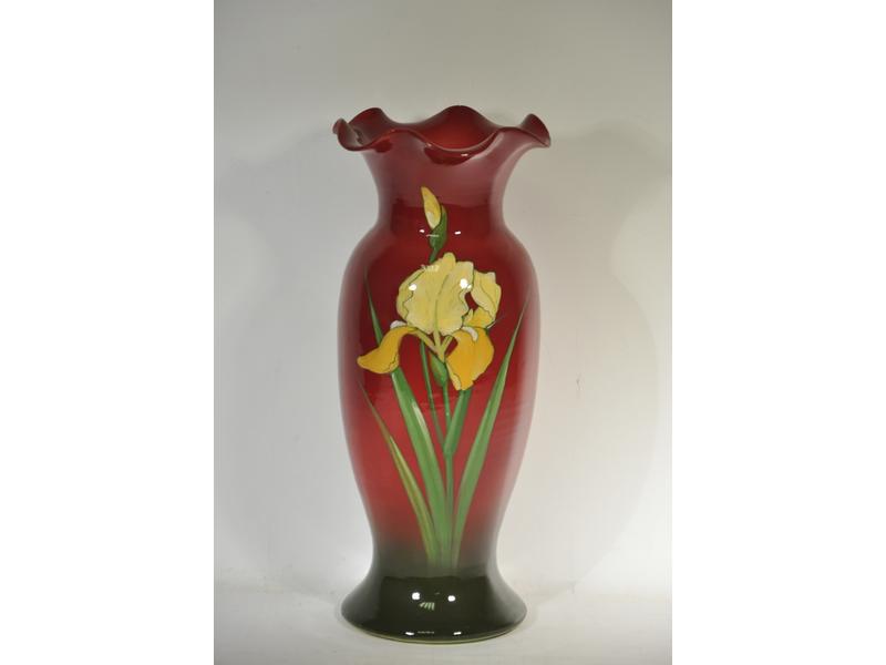 Delphin MASSIER (1836-1907) - Vallauris : Vase en céramique.  Co