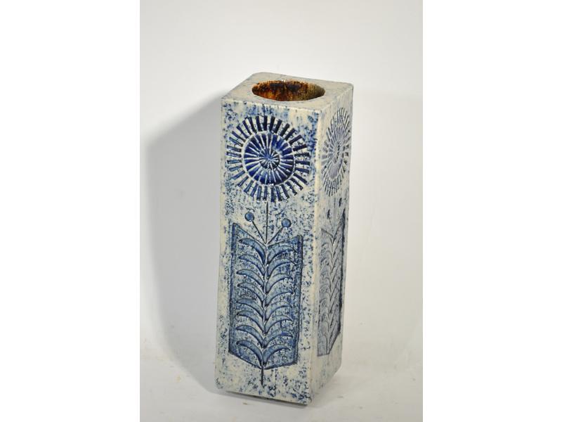 Roger CAPRON (1922-2006) - VALLAURIS : Vase en grès à section ca