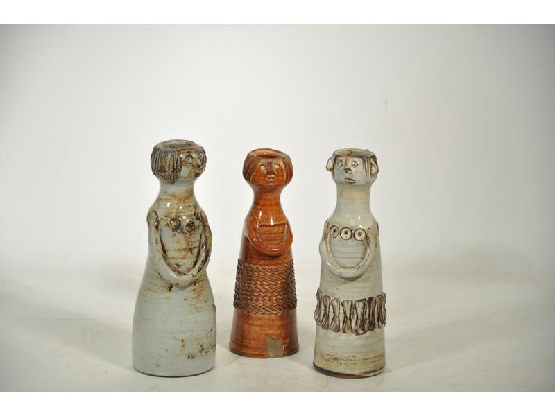 Jacques POUCHAIN (1925), DIEULEFIT L'atelier :  Quatre bouteille