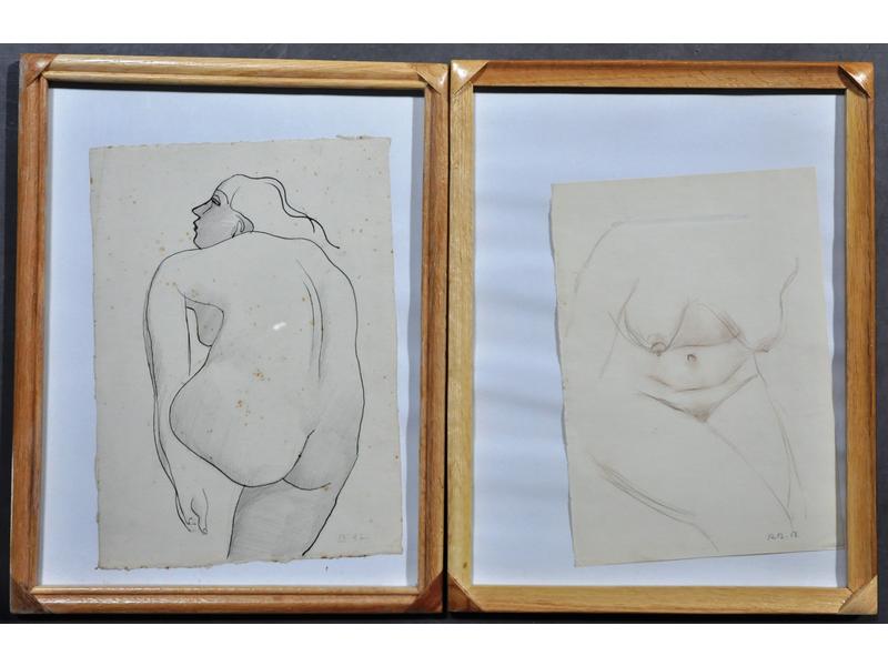 Rodolphe Théophile BOSSHARD (1889-1960) : Nus de femme.  Deux de