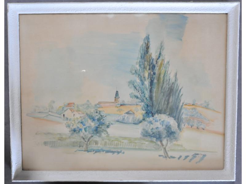 Léopold SURVAGE (1879-1968) : Paysage présumé de Saint Nom La Br