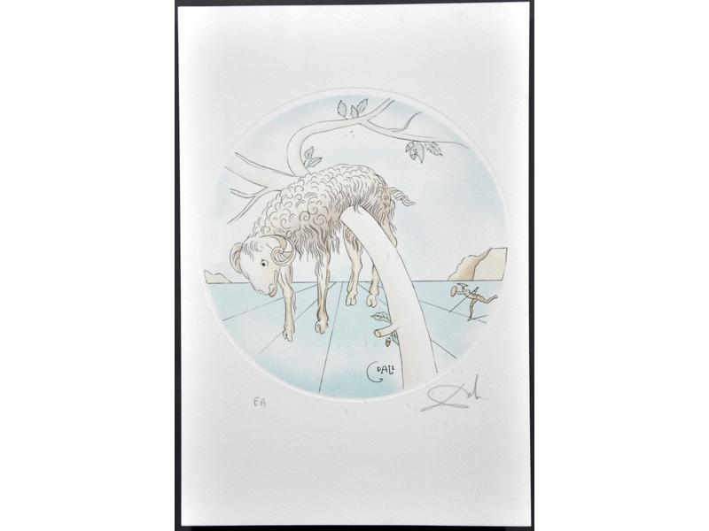 Salvador DALI (d'après) : Le bélier et Le taureau, Signes du zod
