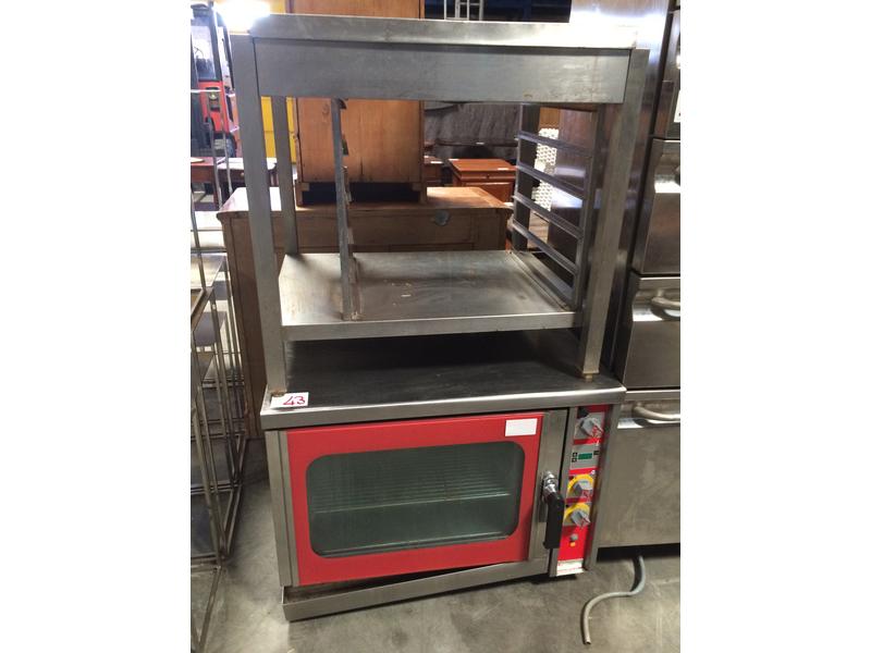 Four 5 grilles à chaleur tournante avec sa table de support, sans marque apparente