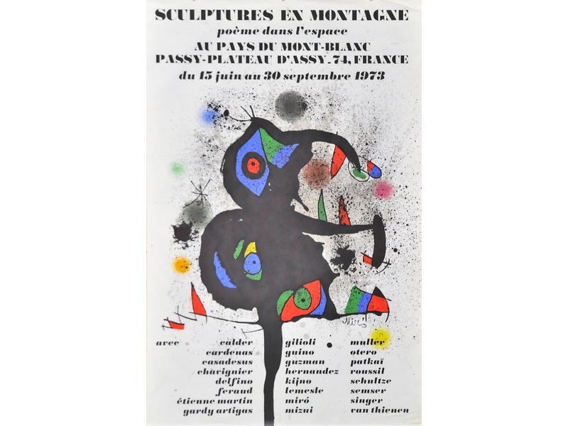 Joan MIRO (1893-1983) : Affiche d'exposition 