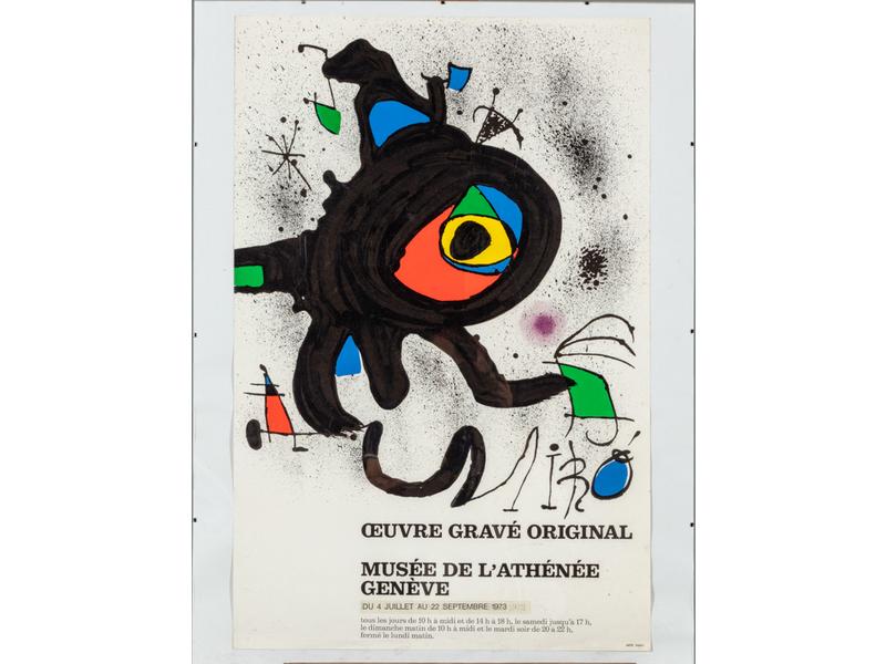 Joan MIRO (1893-1983) : Affiche d'exposition 