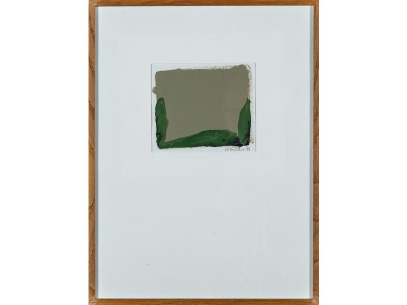 Jean-Pierre SCHNEIDER (1946) : Jarre. Oeuvre signée en bas à droite au crayon et datée 95.  Dim.: 12x14 cm.