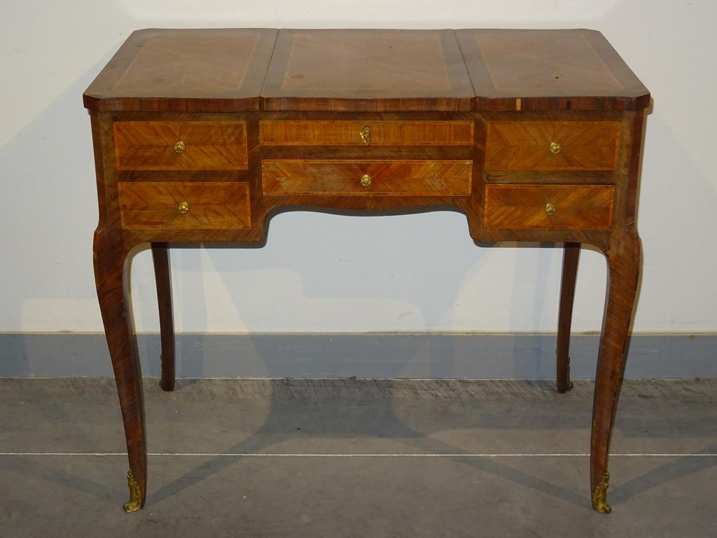 Coiffeuse Paolo Buffa – Palissandre, Sycomore, Laiton, Vers 1940, Design Italien