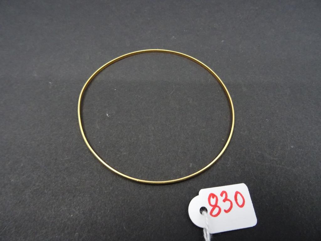 bracelet jonc en or poinçon charençon poids 4.6 gr
