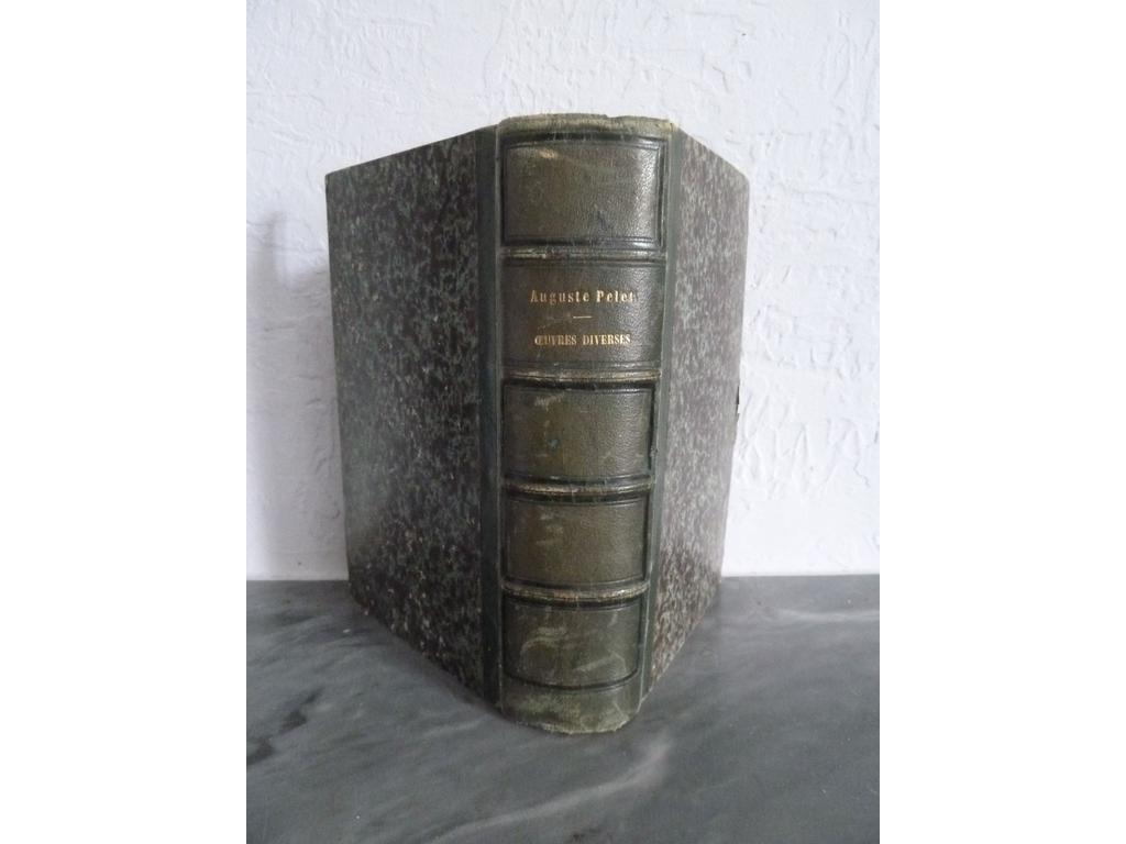 PELET, Auguste. Recueil de 14 études dAuguste PELET, publiées circa entre 1852 et 1862. Un fort volume in-8°. Reliure de lépoque demi-chagrin vert, dos à nerfs orné de caissons de double filet à froid. Des planches dépliantes. Légers frottis. BON EXEMPLAIRE de ce recueil. (n.c.)
