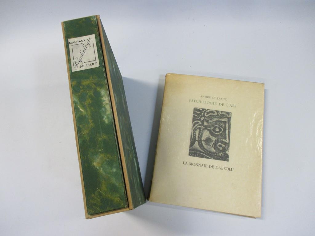 André MALRAUX : Psychologie de l'Art. 3 volumes brochés in quarto, nombreuses illustrations. 1947-1950