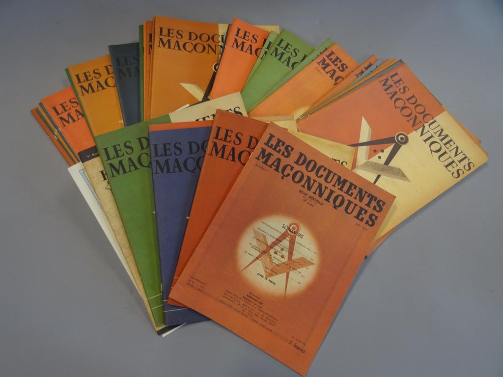 LOT DE REVUES LES DOCUMENTS MACONNIQUES