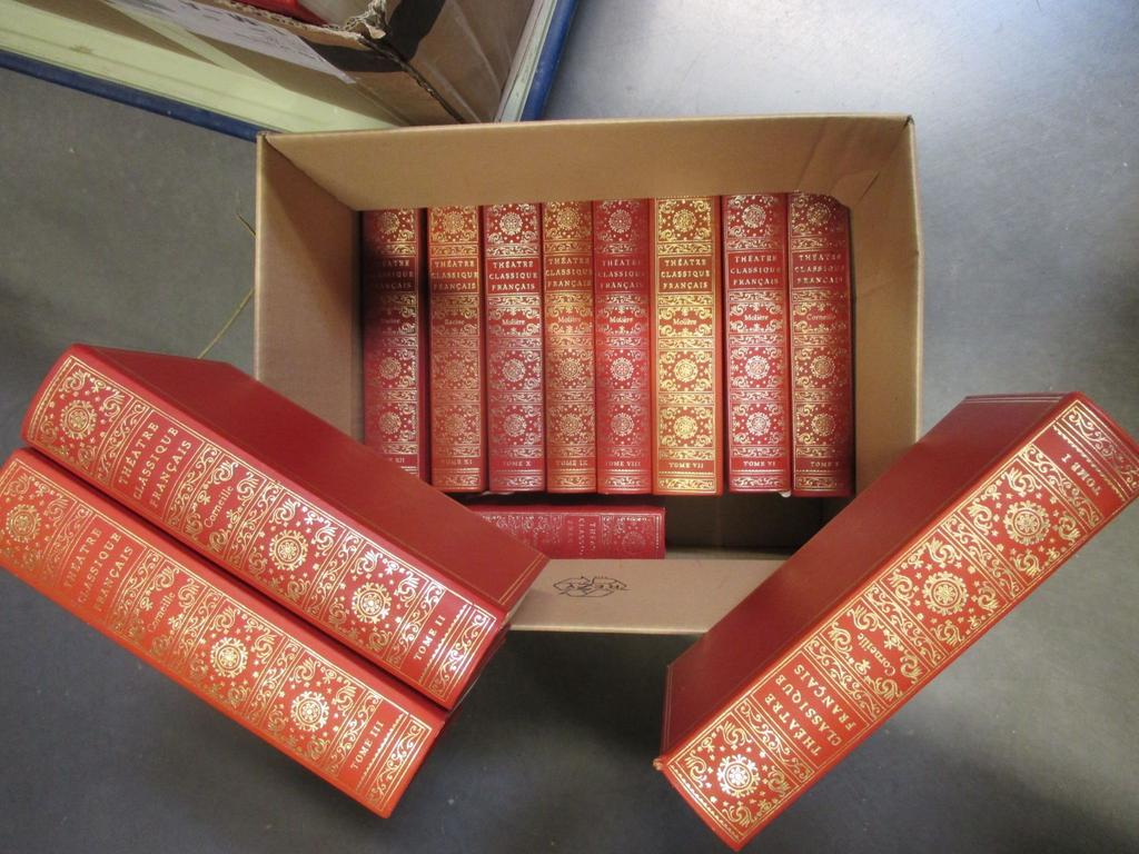 Editions CLUB FRANCAIS DU LIVRE : Ensemble de 12 ouvrages : Le théâtre Classqiue Français. 1 carton