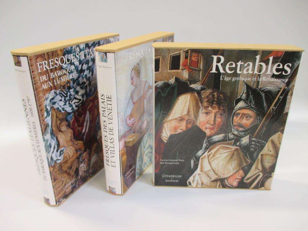 CITADELLE MAZENOD : Les fresques Italiennes du Baroque aux Lumières, des Palais et Villas de Vénétie, les Retables à l'Age gothique et à la Renaissance. 3 volumes