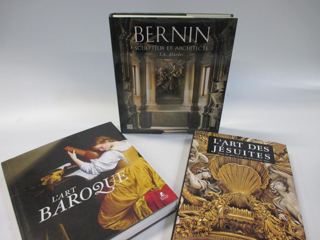 Ensemble de 3 volumes modernes : l'Art des Jésuites, l'Art Baroque et LE BERNIN