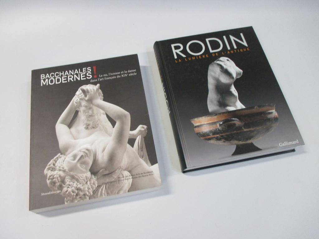 Ensemble de 2 volumes modernes : RODIN : la lumière de l'Antique, le Nu : ivresse et danse dans l'Art Français au XIXème siècle