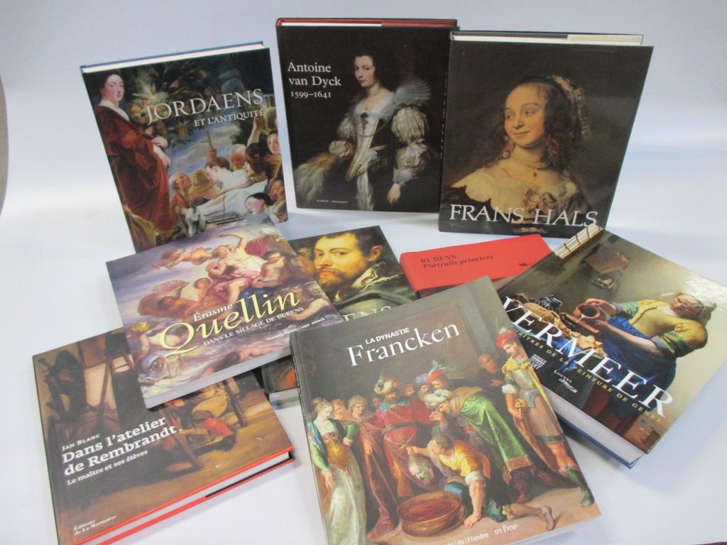 Ensemble de 9 volumes modernes sur la peinture Flamande et Hollandaise dont : VERMEER, JORDAENS, RUBENS etc...