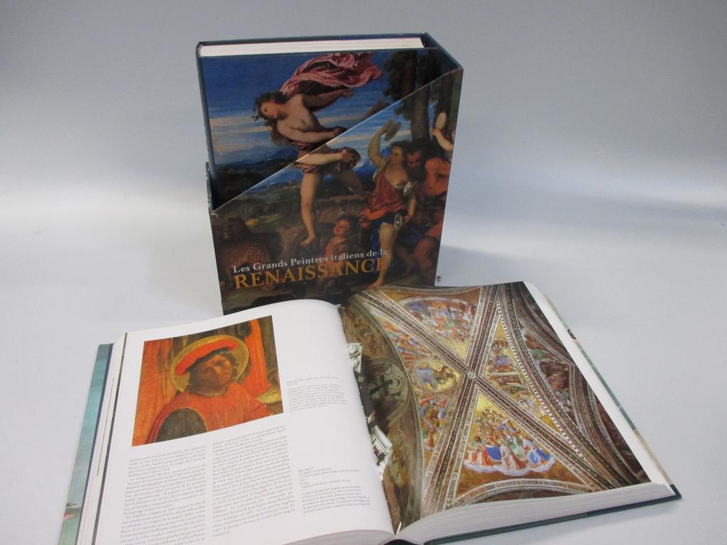 Ensemble de 2 volumes modernes : Les grands peintres Italiens de la Renaissance (sous emboîtage)