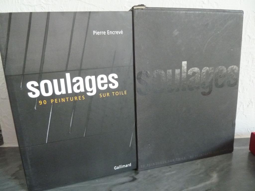 ENCREVE, Pierre : Soulages. 90 peintures sur toile. 90 peintures sur papier. Paris : Gallimard, 2009. Un volume in-4°. Reliure cartonnée illustrée à la bradel de léditeur sous jaquette illustrée et rempliées. Etui cartonné Nombreuses reproductions. Petites usures à létui sinon TRES BON EXEMPLAIRE.
