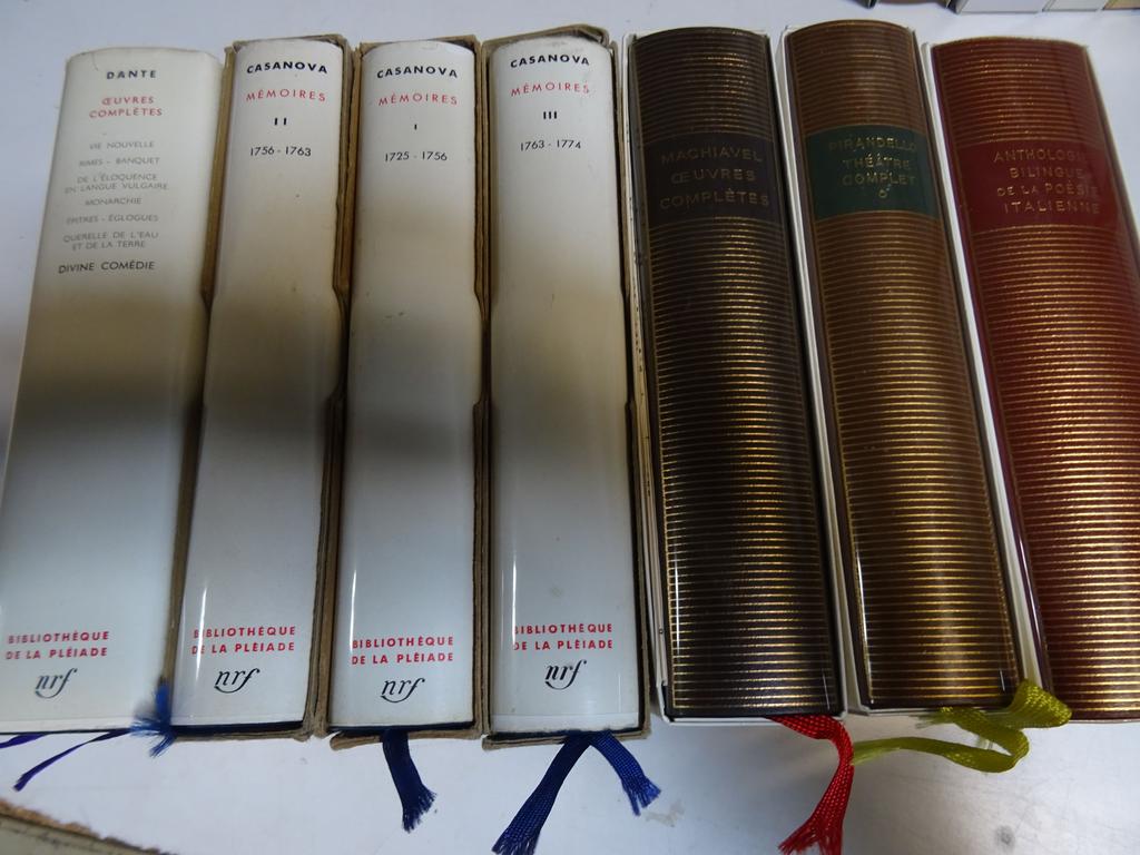 LA PLEIADE : 7 volumes d'auteurs Italiens.