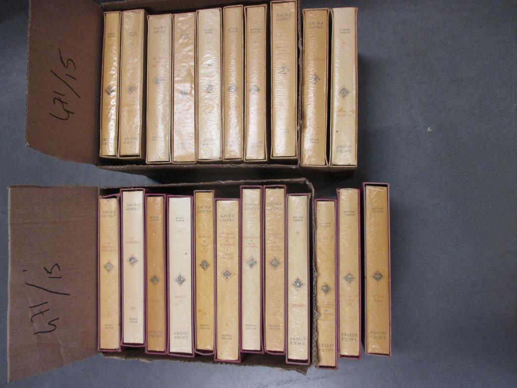 Sasha GUITRY : 17 livres brochés avec étuis. Editions Raoul Solar.